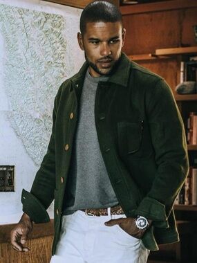 Taylor Stitch Ojai Jacket Olive Green EUC